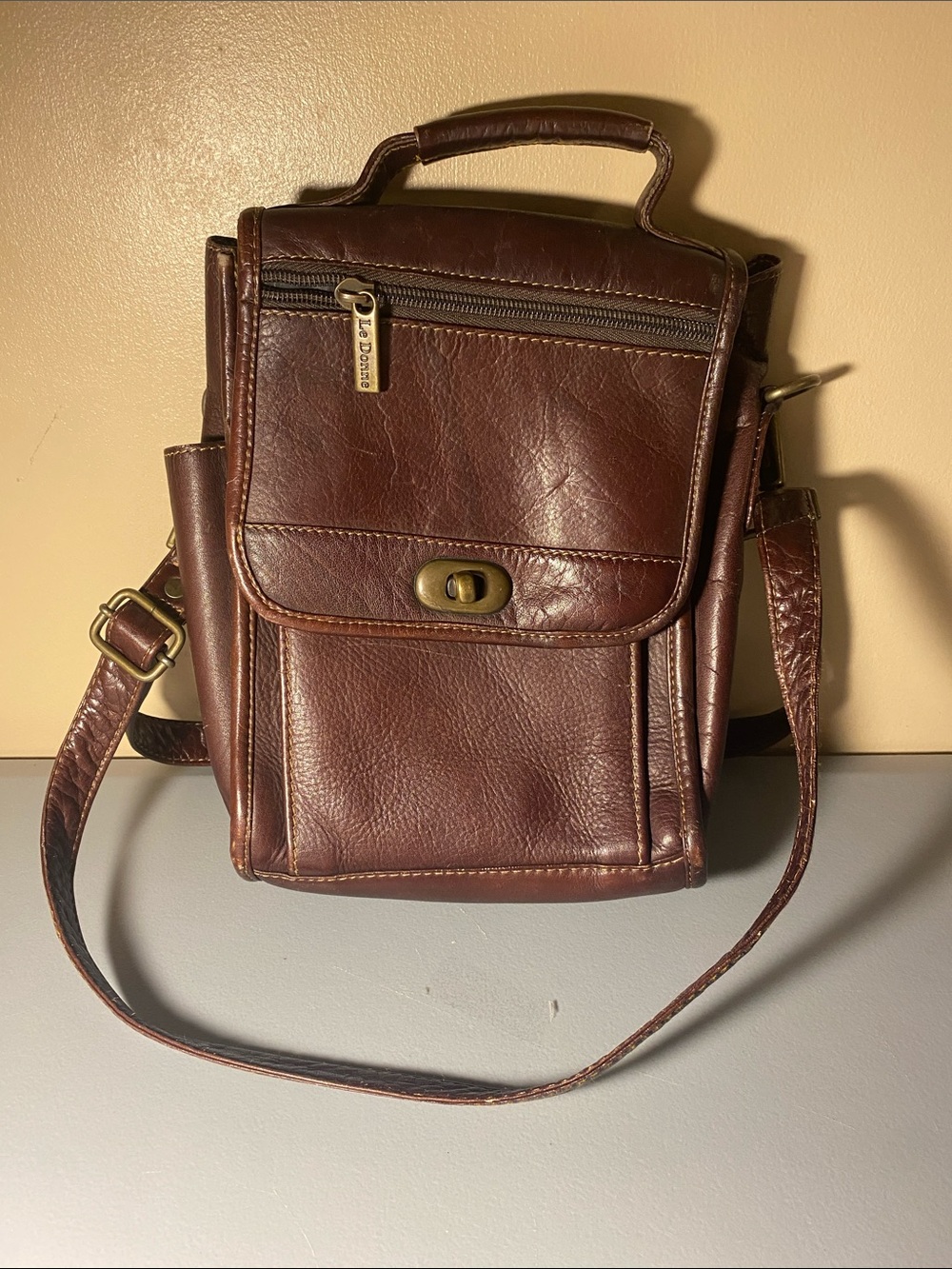Le Donne Leather Bag - Brown